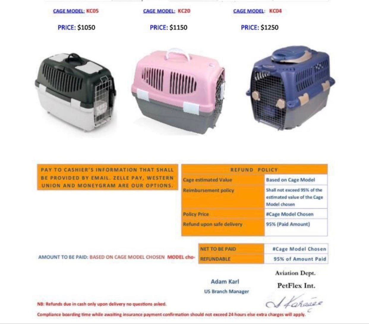 Pet Shipping Delta Express Logistic